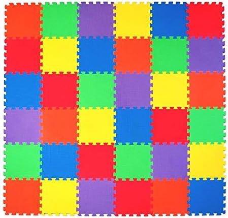 EVA INTERLOCKING Multicolor Mat 1 PACK of 10Pcs 30 x 30
